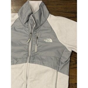 The North Face DENALI 2 Gray White Fleece Jacket Womens Small